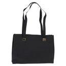 CELINE Tote Bag Leather Black Gold Auth 143197-1