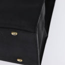 CELINE Tote Bag Leather Black Gold Auth 143197-11