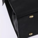 CELINE Tote Bag Leather Black Gold Auth 143197-12