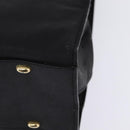 CELINE Tote Bag Leather Black Gold Auth 143197-13