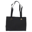 CELINE Tote Bag Leather Black Gold Auth 143197-2