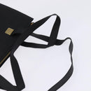 CELINE Tote Bag Leather Black Gold Auth 143197-7