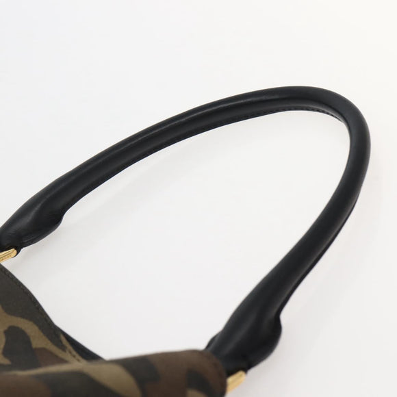 BURBERRY Nova Check Tote Bag Canvas Beige Gold Auth 143198