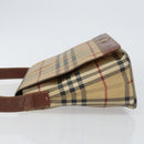 BURBERRY Nova Check Shoulder Bag PVC Beige Auth 143199-4