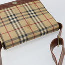 BURBERRY Nova Check Shoulder Bag PVC Beige Auth 143199-6