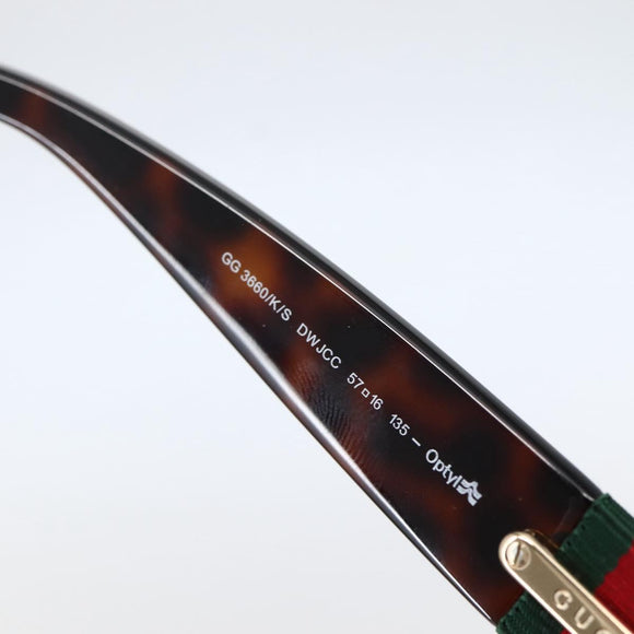 GUCCI Sunglasses plastic Brown Auth 143200V