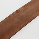 GUCCI GG Implementation Interlocking Belt 37"" Gold 114876 Auth 143201-12