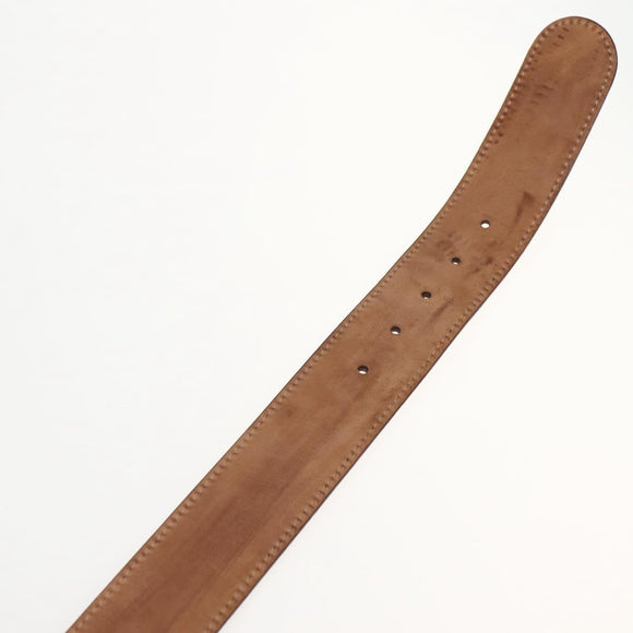 GUCCI GG Implementation Interlocking Belt 37"" Gold 114876 Auth 143201