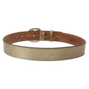 GUCCI GG Implementation Interlocking Belt 37"" Gold 114876 Auth 143201-2