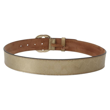 GUCCI GG Implementation Interlocking Belt 37"" Gold 114876 Auth 143201 - 0