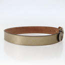 GUCCI GG Implementation Interlocking Belt 37"" Gold 114876 Auth 143201-3