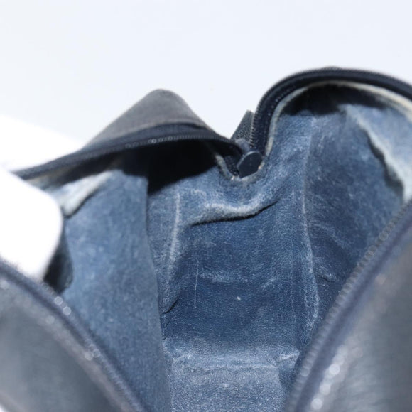 GUCCI GG Supreme Sherry Line Shoulder Bag PVC Navy Gold 68 02 004 Auth 143204