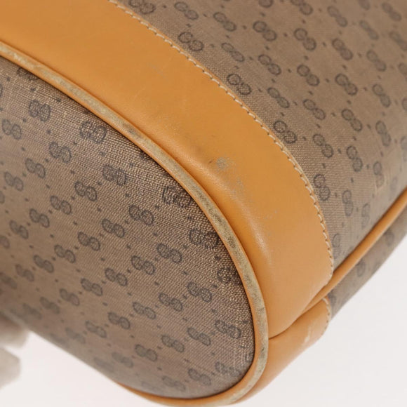 GUCCI Micro GG Supreme Shoulder Bag PVC Beige Gold 001 165 0937 Auth 143205