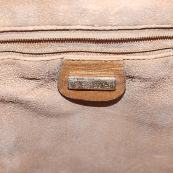 GUCCI Micro GG Supreme Shoulder Bag PVC Beige Gold 001 165 0937 Auth 143205