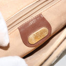 GUCCI Micro GG Supreme Shoulder Bag PVC Beige Gold Auth 143206-19