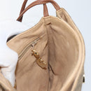 GUCCI Micro GG Supreme Shoulder Bag PVC Beige Gold Auth 143206-20