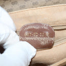 GUCCI Micro GG Supreme Shoulder Bag PVC Beige Gold Auth 143206-12