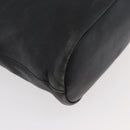 GUCCI Shoulder Bag Leather Black Silver Auth 143208-9