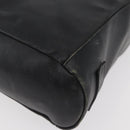 GUCCI Shoulder Bag Leather Black Silver Auth 143208-14
