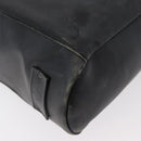 GUCCI Shoulder Bag Leather Black Silver Auth 143208-15