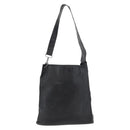 GUCCI Shoulder Bag Leather Black Silver Auth 143208-1