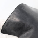 GUCCI Shoulder Bag Leather Black Silver Auth 143208-22