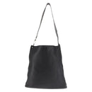 GUCCI Shoulder Bag Leather Black Silver Auth 143208-3