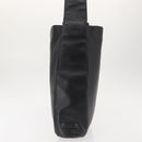 GUCCI Shoulder Bag Leather Black Silver Auth 143208-5