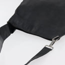 GUCCI Shoulder Bag Leather Black Silver Auth 143208-6