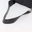 GUCCI Shoulder Bag Leather Black Silver Auth 143208-7