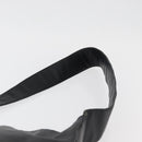 GUCCI Shoulder Bag Leather Black Silver Auth 143208-8