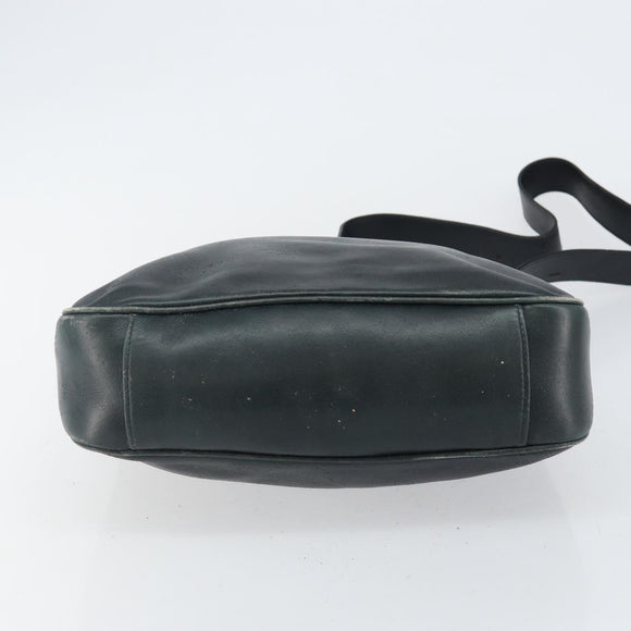 GUCCI Bamboo Hand Bag Leather 2way Green Gold 001 2113 1638 Auth 143210