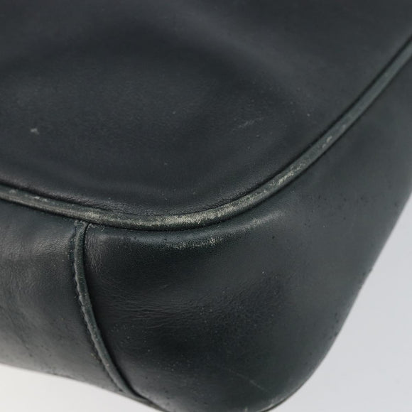 GUCCI Bamboo Hand Bag Leather 2way Green Gold 001 2113 1638 Auth 143210