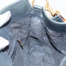 GUCCI Bamboo Hand Bag Leather 2way Green Gold 001 2113 1638 Auth 143210-20