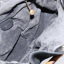 GUCCI Bamboo Hand Bag Suede Leather 2way Black Gold 001 3754 1638 Auth 143211-17