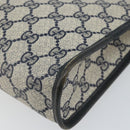 GUCCI GG Supreme Clutch Bag PVC Navy 111 01 037 Auth 143212-15