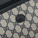 GUCCI GG Supreme Clutch Bag PVC Navy 111 01 037 Auth 143212-17