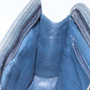 GUCCI GG Supreme Clutch Bag PVC Navy 111 01 037 Auth 143212-19