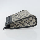 GUCCI GG Supreme Clutch Bag PVC Navy 111 01 037 Auth 143212-4