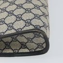 GUCCI GG Supreme Clutch Bag PVC Navy 111 01 037 Auth 143212-14