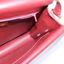 CARTIER Must Line Shoulder Bag Leather Bordeaux Gold Auth 143214-18