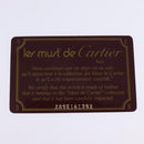 CARTIER Must Line Shoulder Bag Leather Bordeaux Gold Auth 143214-21