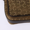 CELINE C Sulky Shoulder Bag Canvas Brown Gold Auth 143216-15
