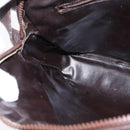 CELINE C Sulky Shoulder Bag Canvas Brown Gold Auth 143216-19