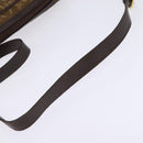 CELINE C Sulky Shoulder Bag Canvas Brown Gold Auth 143216-7