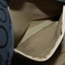 Salvatore Ferragamo Gancini Tote Bag Canvas Leather Black Silver Auth 143217-20