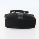 Salvatore Ferragamo Gancini Tote Bag Canvas Leather Black Silver Auth 143217-5