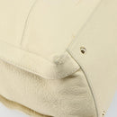 Salvatore Ferragamo Gancini Shoulder Bag Leather Gold Beige Auth 143218-14