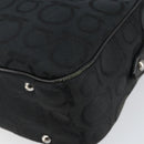 Salvatore Ferragamo Gancini Shoulder Bag Canvas Black Silver Auth 143219-15