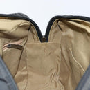 Salvatore Ferragamo Gancini Shoulder Bag Canvas Black Silver Auth 143219-17